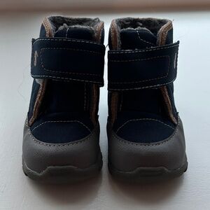 Kids Navy and Gray Shoes